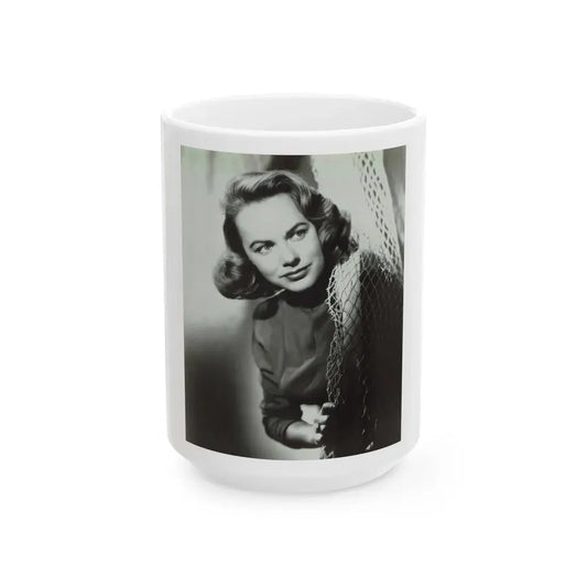 Terry Moore #2661 (Vintage Female Icon) White Coffee Mug 15oz - Go Mug Yourself