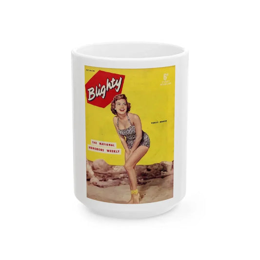 Terry Moore #267 - Mag. Cover (Vintage Female Icon) White Coffee Mug 15oz - Go Mug Yourself