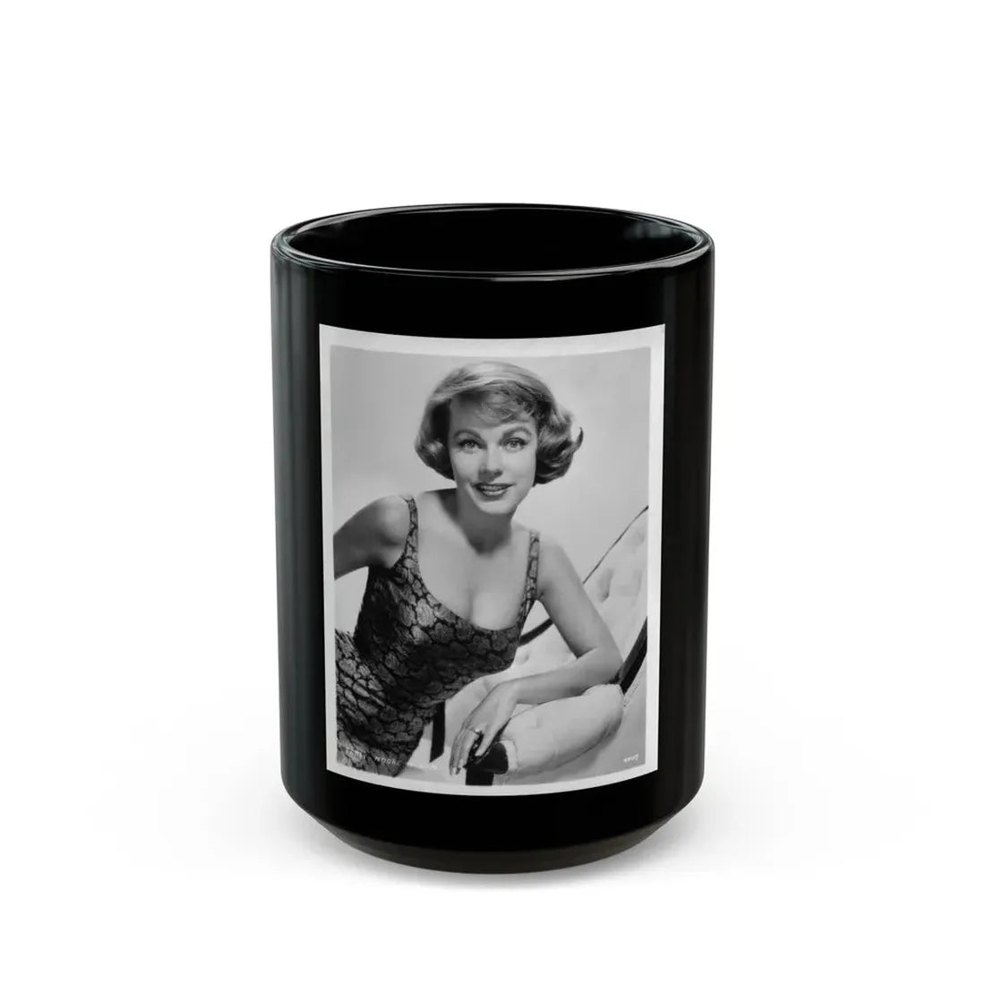 Terry Moore #27 (Vintage Female Icon) Black Coffee Mug 15oz - Go Mug Yourself