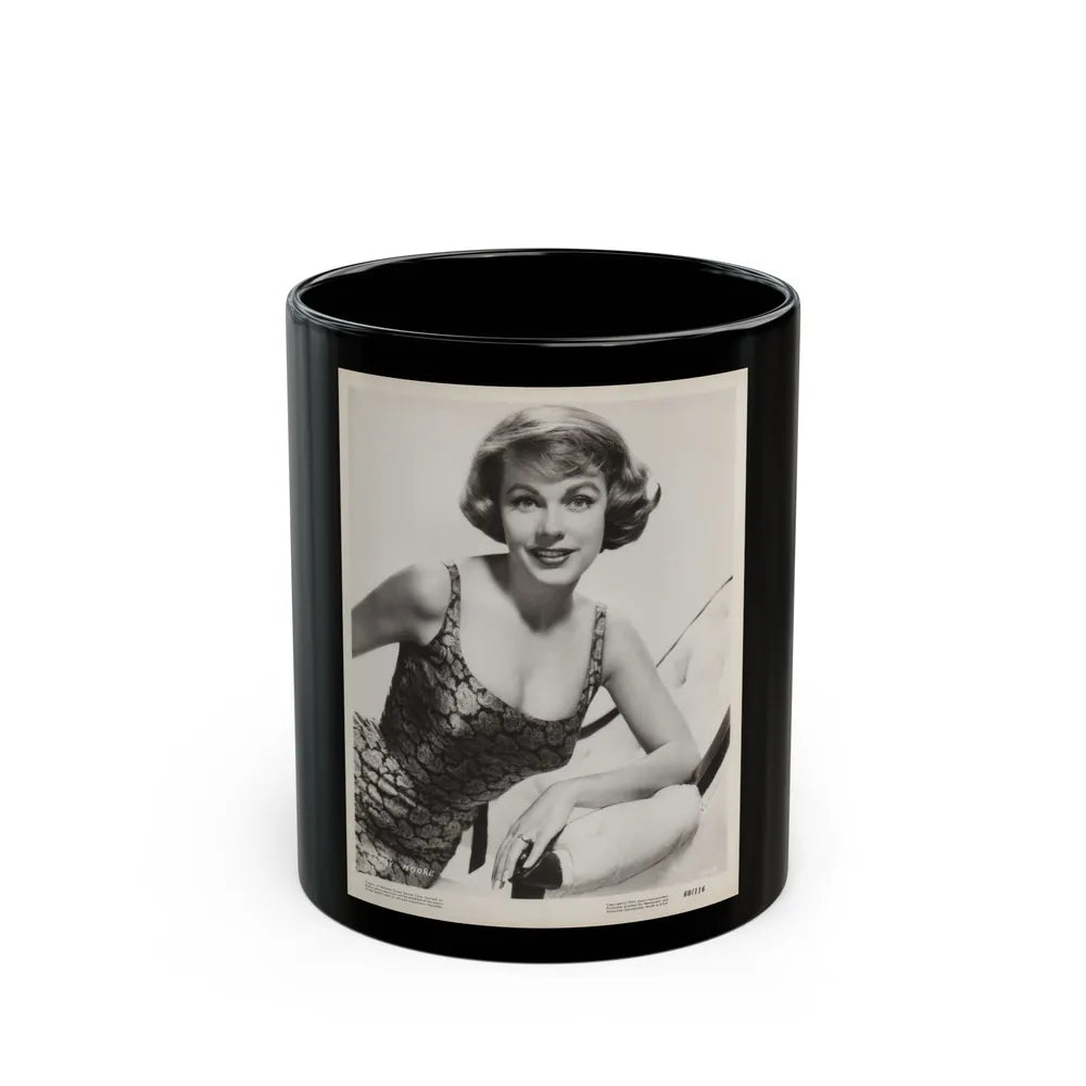 Terry Moore #271 (Vintage Female Icon) Black Coffee Mug-11oz-Go Mug Yourself