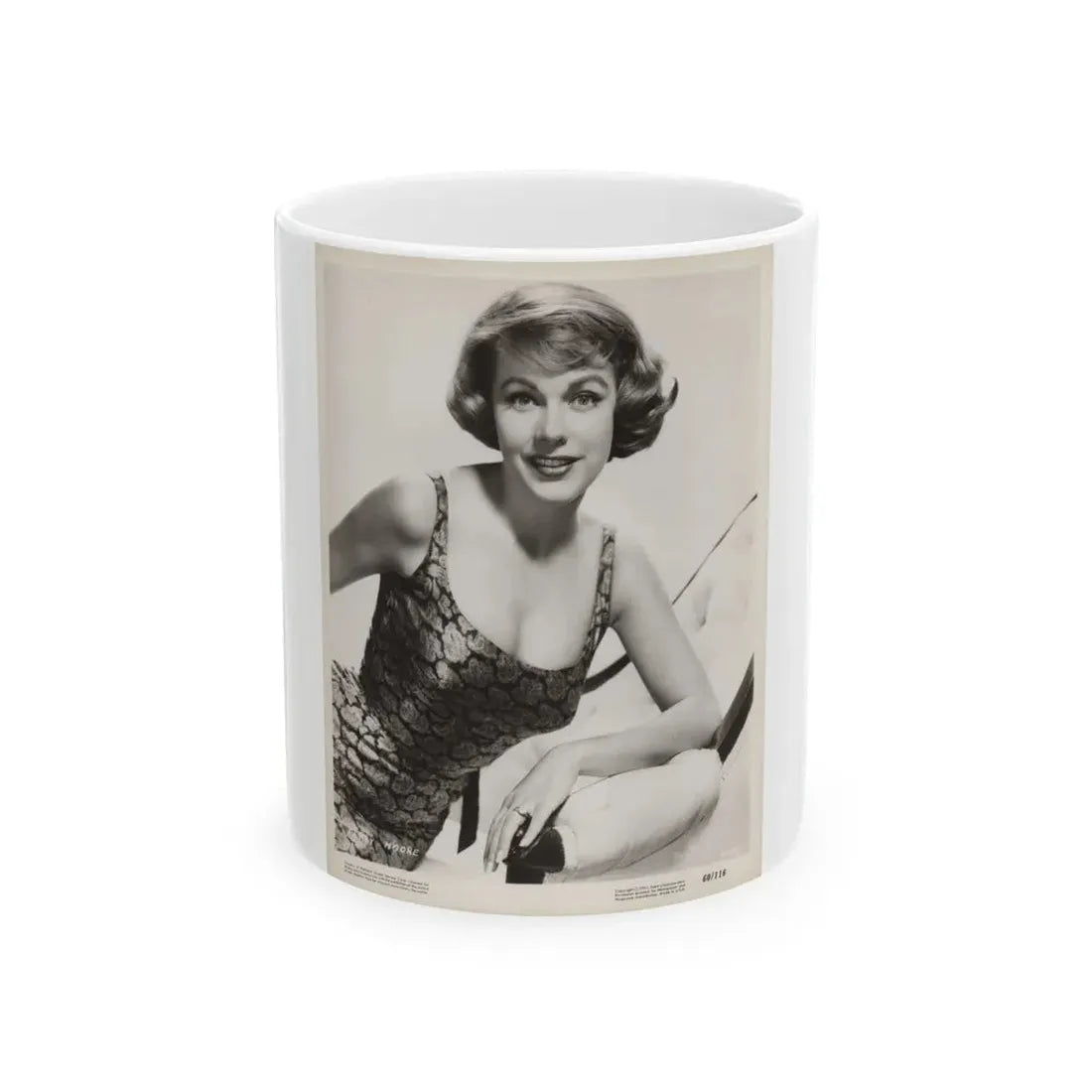 Terry Moore #271 (Vintage Female Icon) White Coffee Mug 11oz - Go Mug Yourself