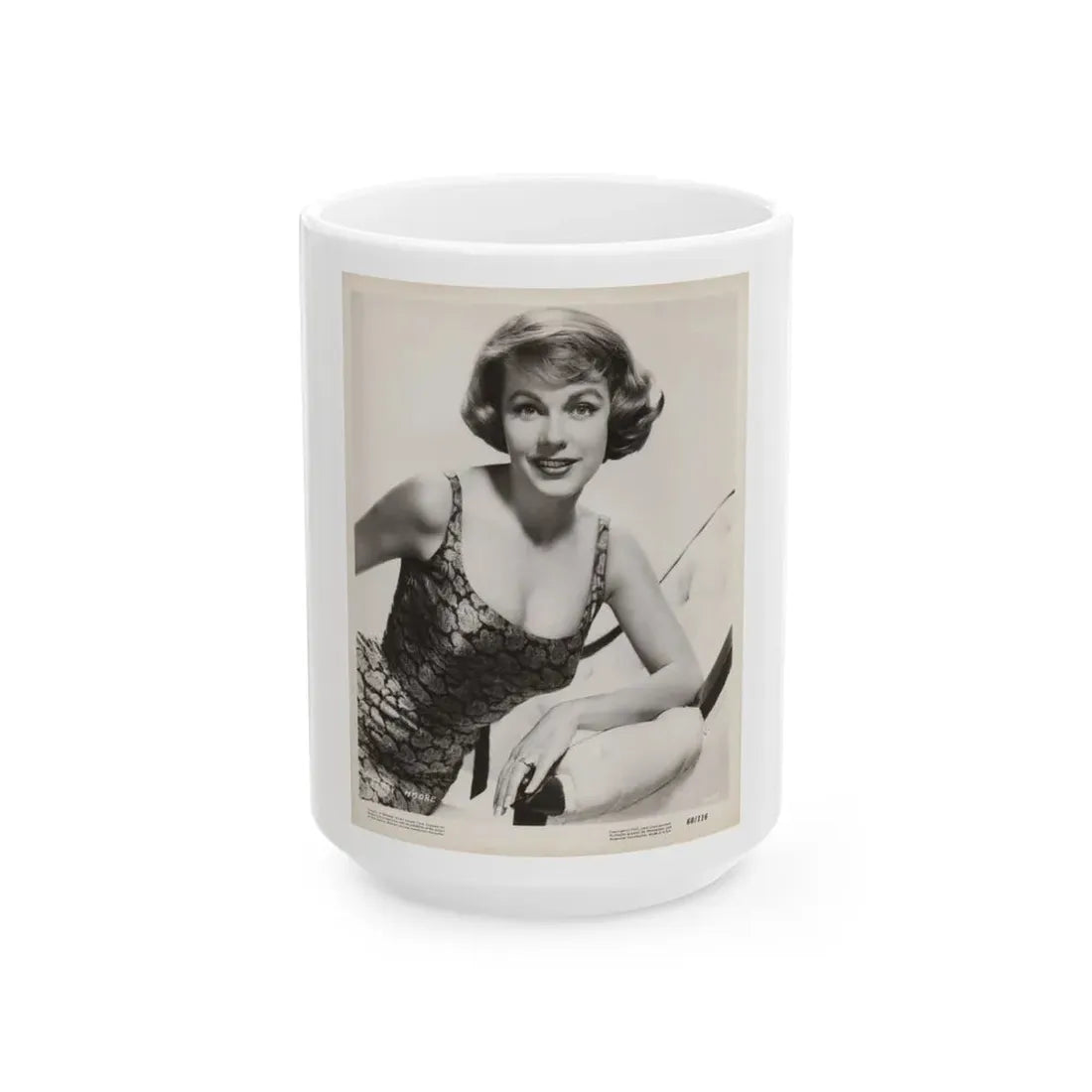 Terry Moore #271 (Vintage Female Icon) White Coffee Mug 15oz - Go Mug Yourself