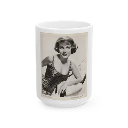 Terry Moore #271 (Vintage Female Icon) White Coffee Mug 15oz - Go Mug Yourself