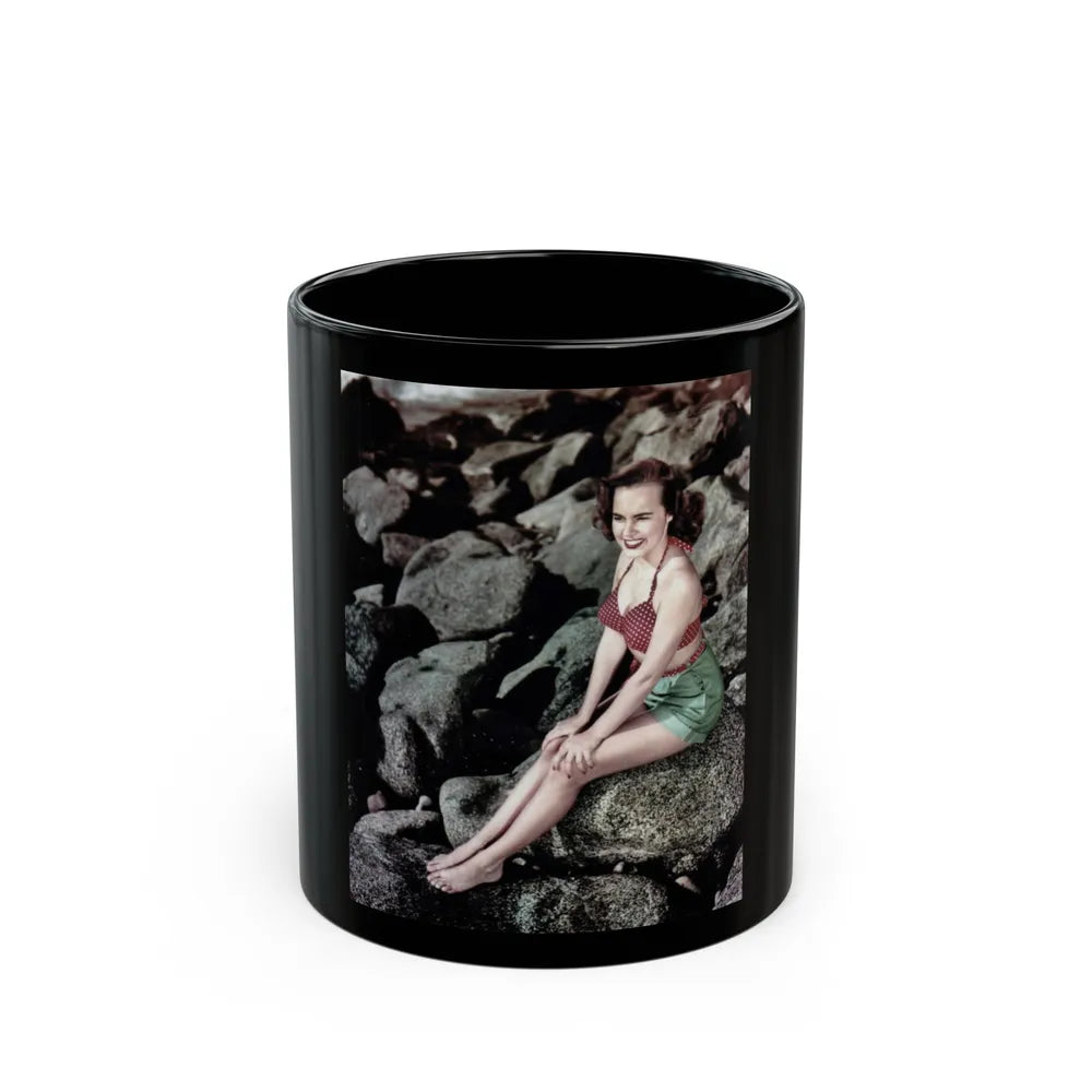 Terry Moore #279 (Vintage Female Icon) Black Coffee Mug-11oz-Go Mug Yourself