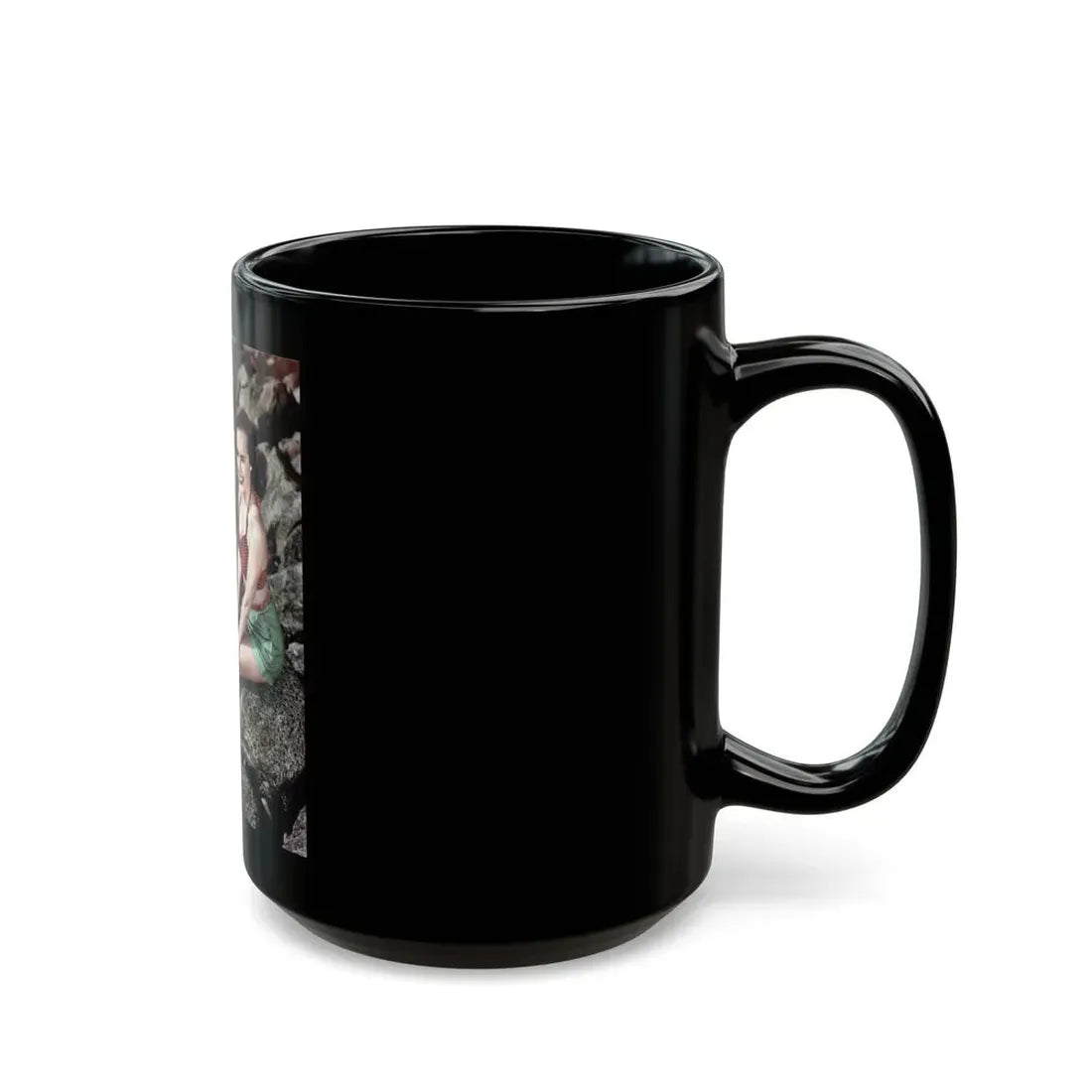 Terry Moore #279 (Vintage Female Icon) Black Coffee Mug - Go Mug Yourself