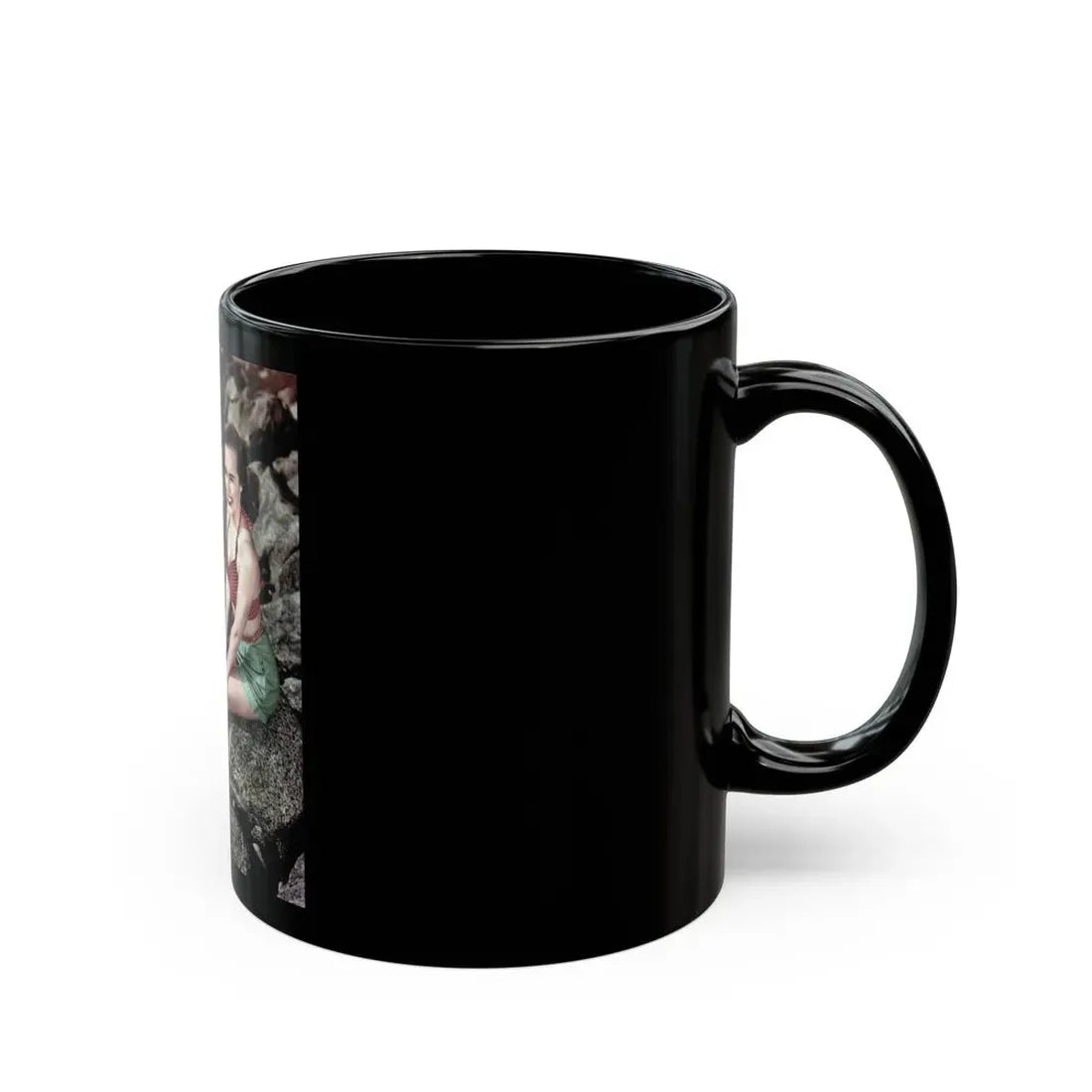 Terry Moore #279 (Vintage Female Icon) Black Coffee Mug - Go Mug Yourself