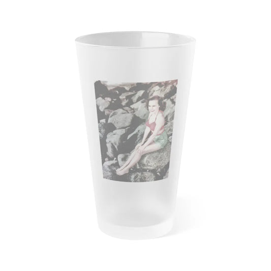 Terry Moore #279 (Vintage Female Icon) Frosted Pint Glass 16oz-16oz-Frosted-Go Mug Yourself