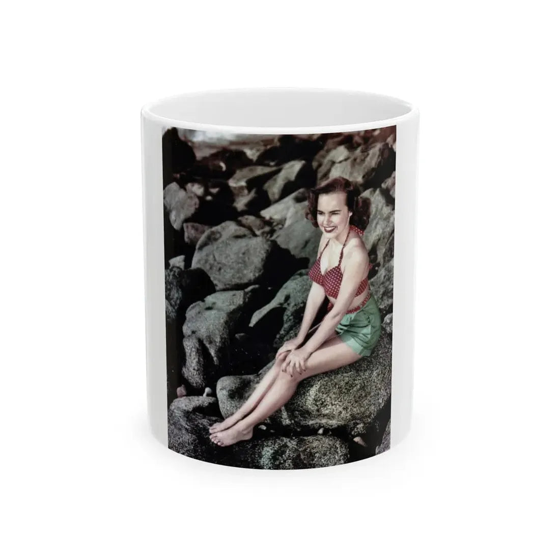 Terry Moore #279 (Vintage Female Icon) White Coffee Mug 11oz - Go Mug Yourself