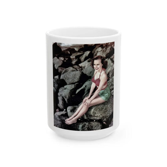 Terry Moore #279 (Vintage Female Icon) White Coffee Mug-15oz-Go Mug Yourself