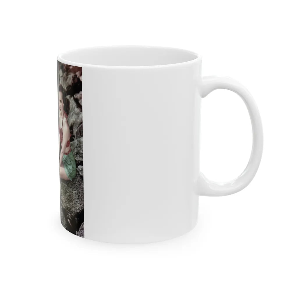 Terry Moore #279 (Vintage Female Icon) White Coffee Mug-Go Mug Yourself