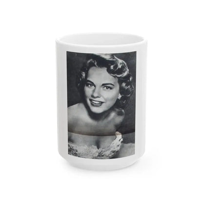 Terry Moore #280 (Vintage Female Icon) White Coffee Mug 15oz - Go Mug Yourself