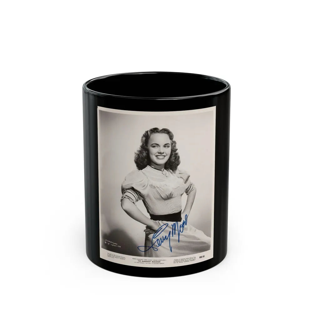 Terry Moore #294 (Vintage Female Icon) Black Coffee Mug-11oz-Go Mug Yourself