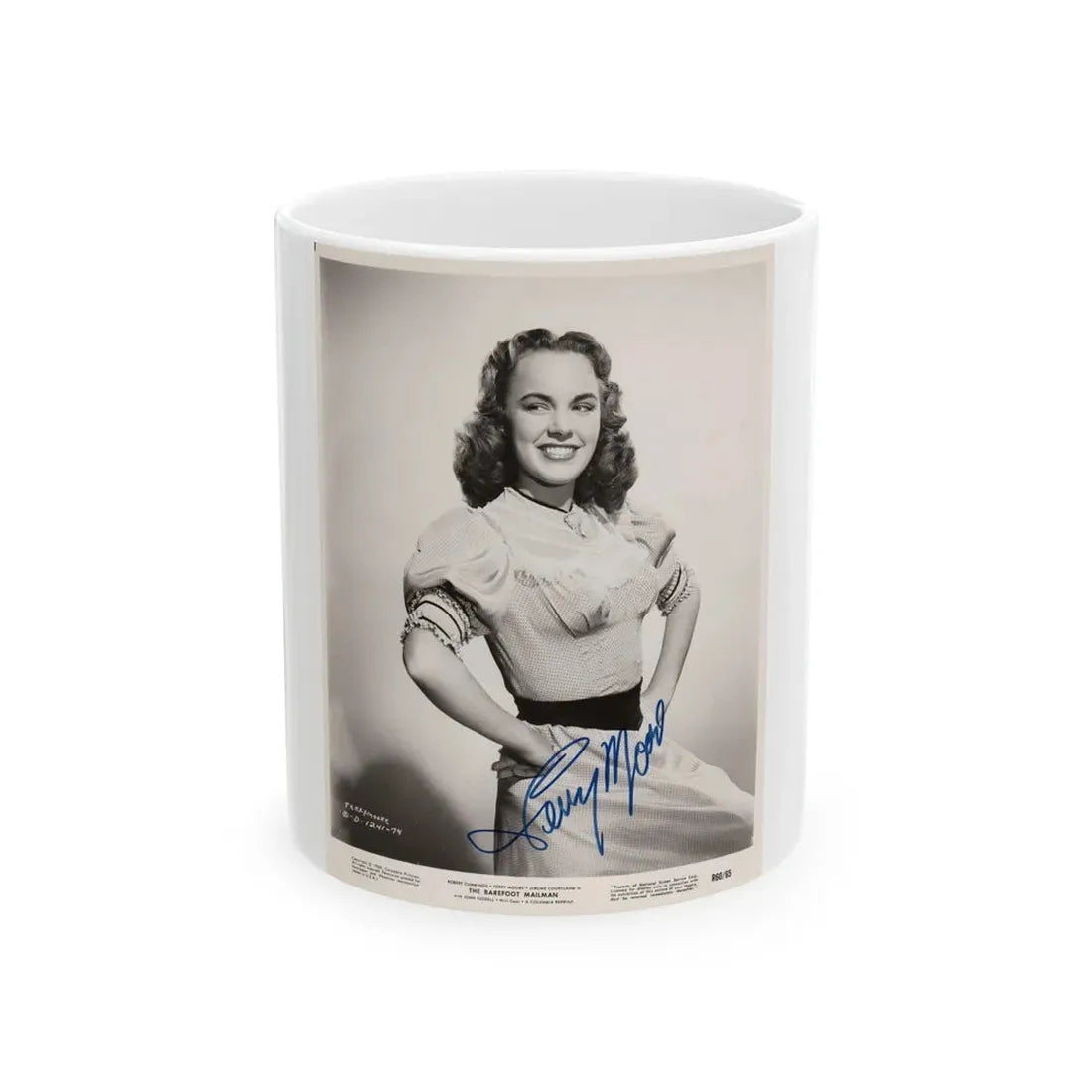 Terry Moore #294 (Vintage Female Icon) White Coffee Mug 11oz - Go Mug Yourself