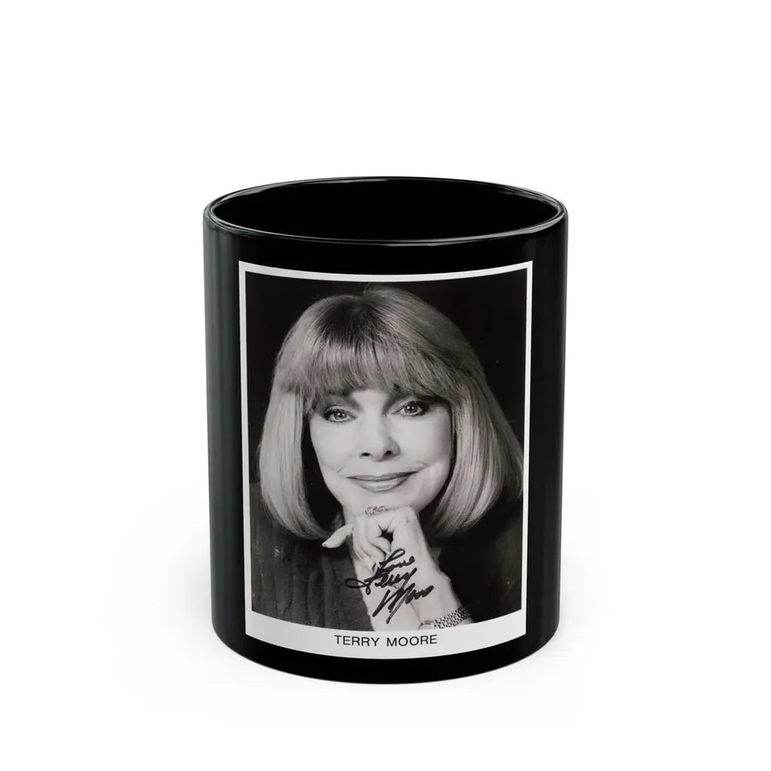 Terry Moore #30 (Vintage Female Icon) Black Coffee Mug 11oz - Go Mug Yourself