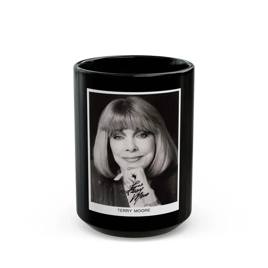 Terry Moore #30 (Vintage Female Icon) Black Coffee Mug 15oz - Go Mug Yourself