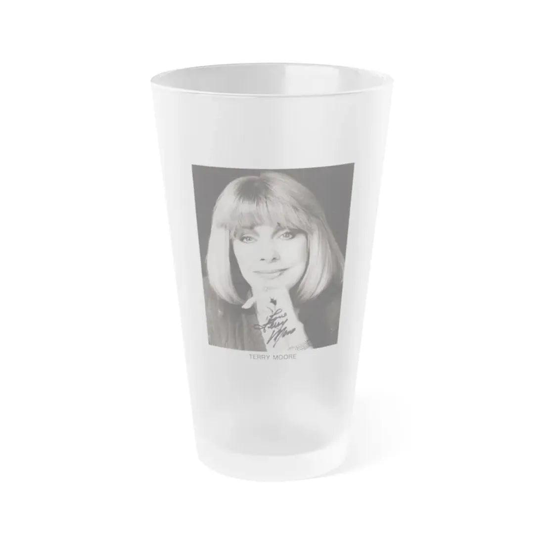 Terry Moore #30 (Vintage Female Icon) Frosted Pint Glass 16oz 16oz Frosted - Go Mug Yourself