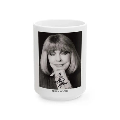 Terry Moore #30 (Vintage Female Icon) White Coffee Mug 15oz - Go Mug Yourself