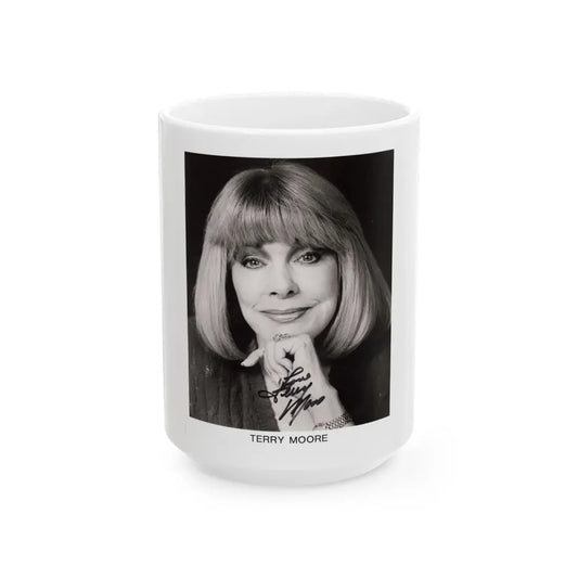 Terry Moore #30 (Vintage Female Icon) White Coffee Mug 15oz - Go Mug Yourself
