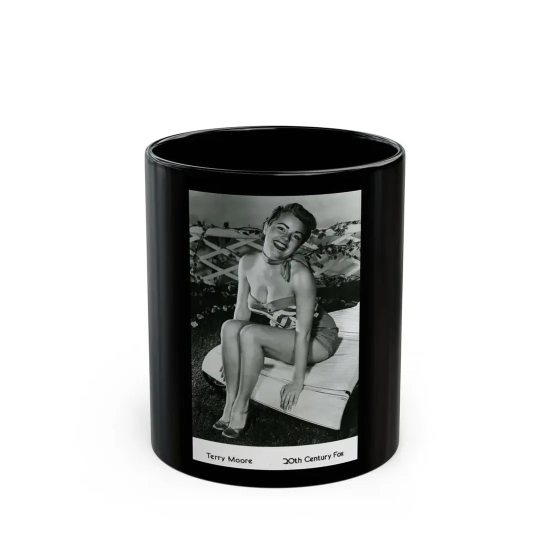 Terry Moore #300 (Vintage Female Icon) Black Coffee Mug 11oz - Go Mug Yourself
