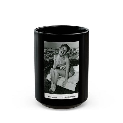 Terry Moore #300 (Vintage Female Icon) Black Coffee Mug-15oz-Go Mug Yourself