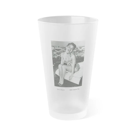 Terry Moore #300 (Vintage Female Icon) Frosted Pint Glass 16oz-16oz-Frosted-Go Mug Yourself