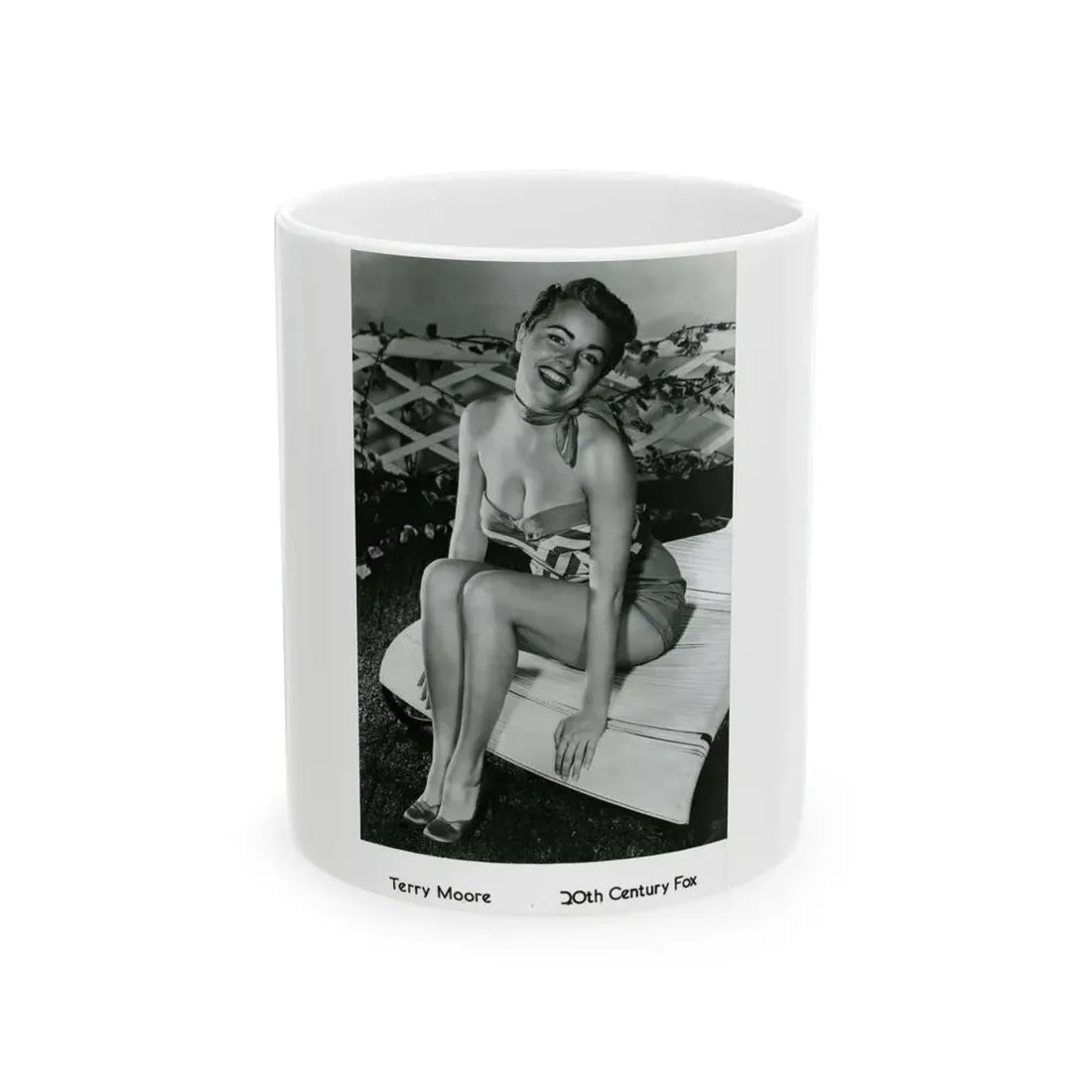 Terry Moore #300 (Vintage Female Icon) White Coffee Mug 11oz - Go Mug Yourself