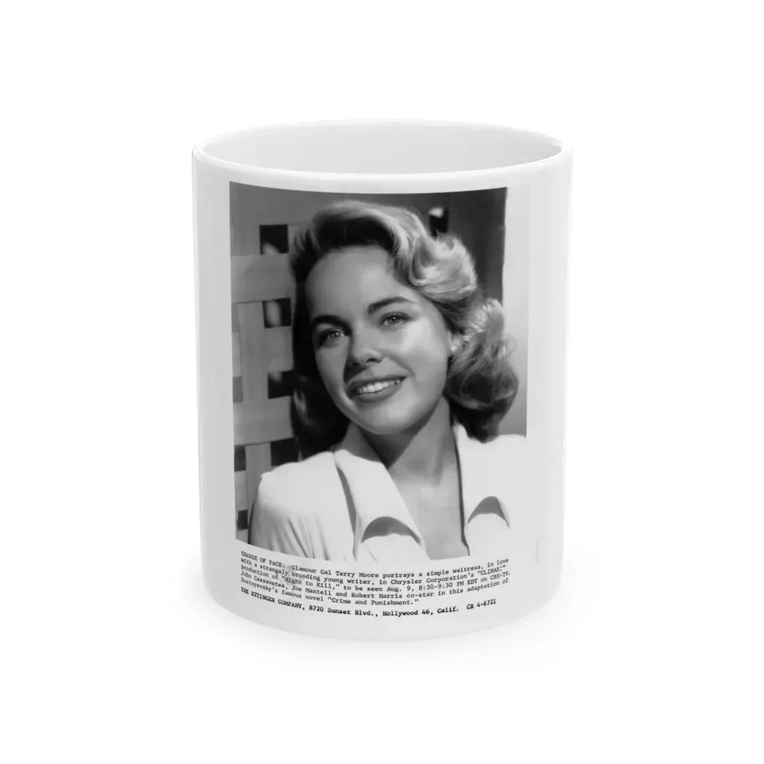 Terry Moore #305 (Vintage Female Icon) White Coffee Mug 11oz - Go Mug Yourself