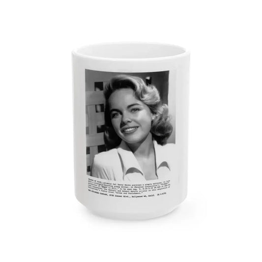 Terry Moore #305 (Vintage Female Icon) White Coffee Mug 15oz - Go Mug Yourself