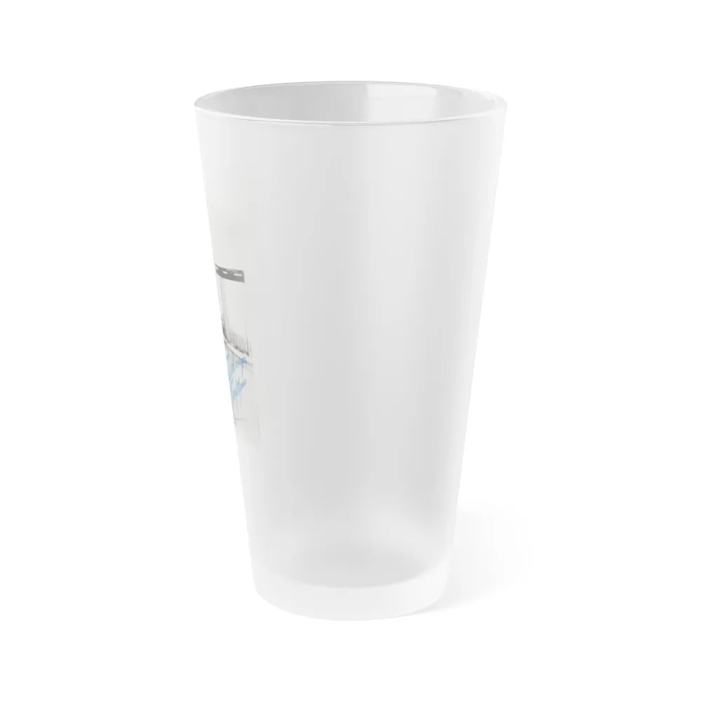Terry Moore #3071 (Vintage Female Icon) Frosted Pint Glass 16oz-Go Mug Yourself
