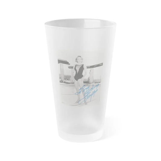 Terry Moore #3072 (Vintage Female Icon) Frosted Pint Glass 16oz-16oz-Frosted-Go Mug Yourself