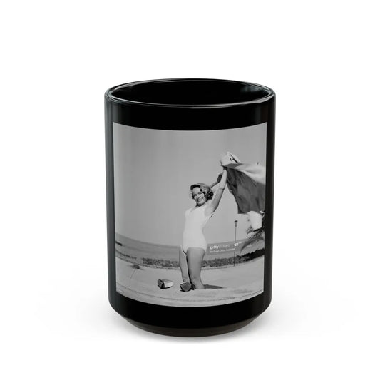 Terry Moore #308 (Vintage Female Icon) Black Coffee Mug-15oz-Go Mug Yourself