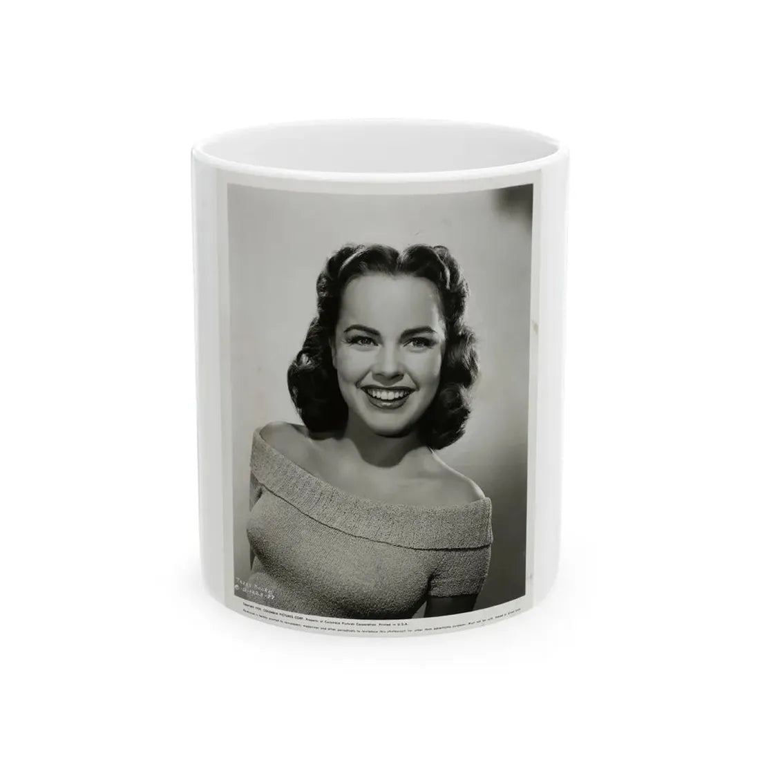 Terry Moore #310 (Vintage Female Icon) White Coffee Mug 11oz - Go Mug Yourself