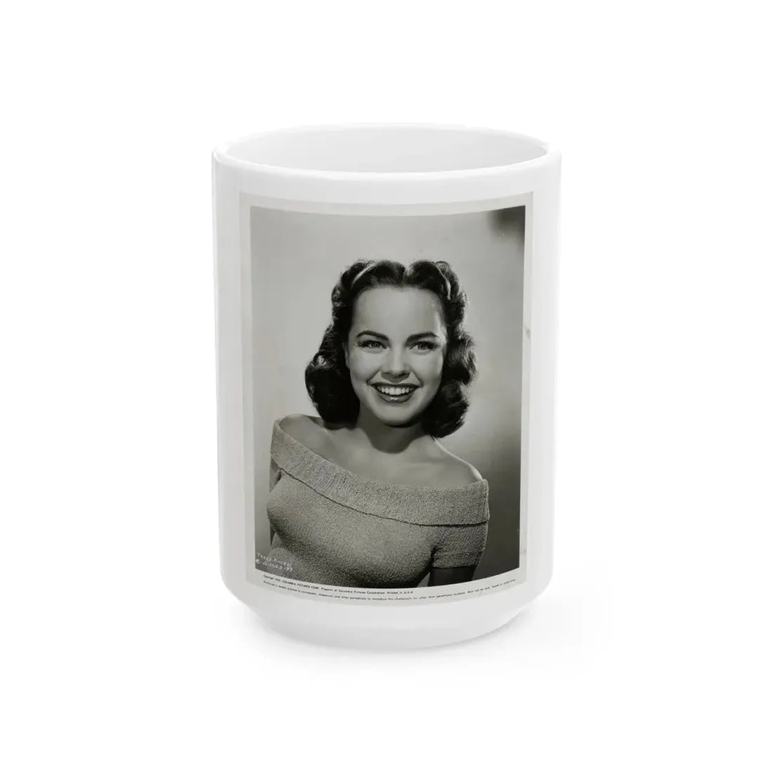 Terry Moore #310 (Vintage Female Icon) White Coffee Mug 15oz - Go Mug Yourself