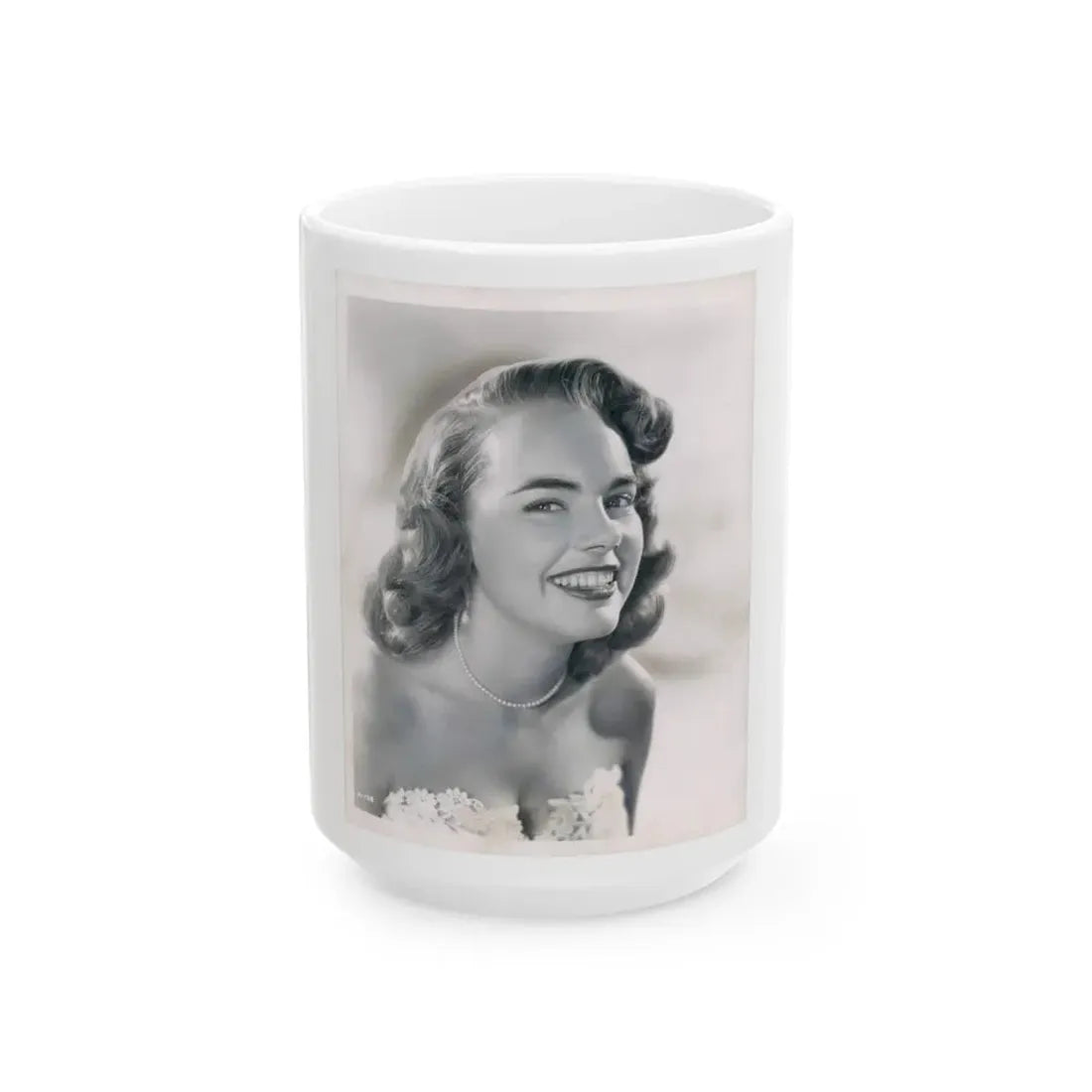 Terry Moore #311 (Vintage Female Icon) White Coffee Mug 15oz - Go Mug Yourself