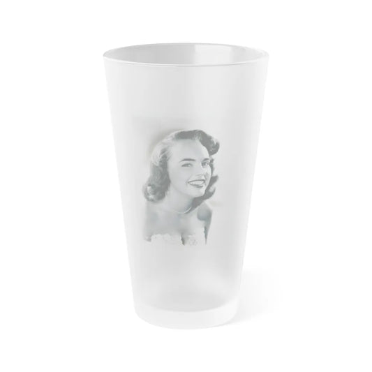 Terry Moore #3111 (Vintage Female Icon) Frosted Pint Glass 16oz-16oz-Frosted-Go Mug Yourself