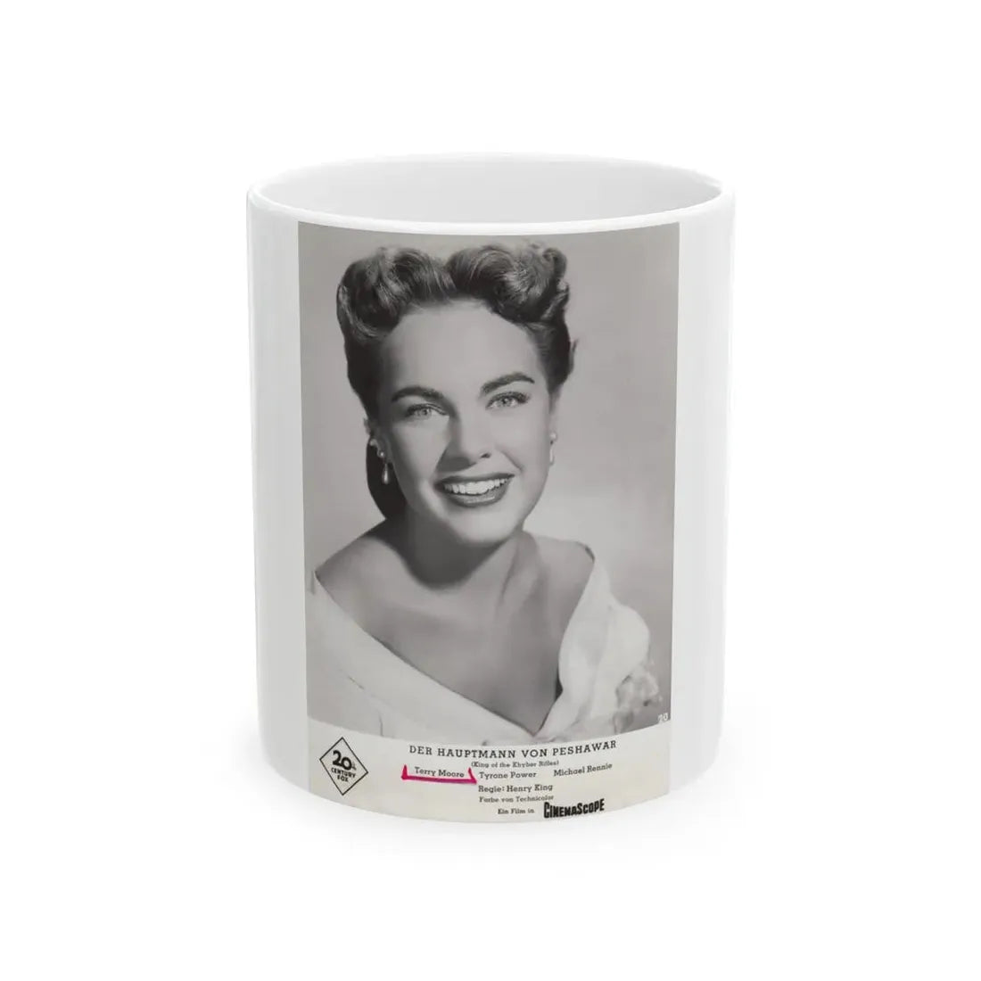 Terry Moore #316 (Vintage Female Icon) White Coffee Mug 11oz - Go Mug Yourself