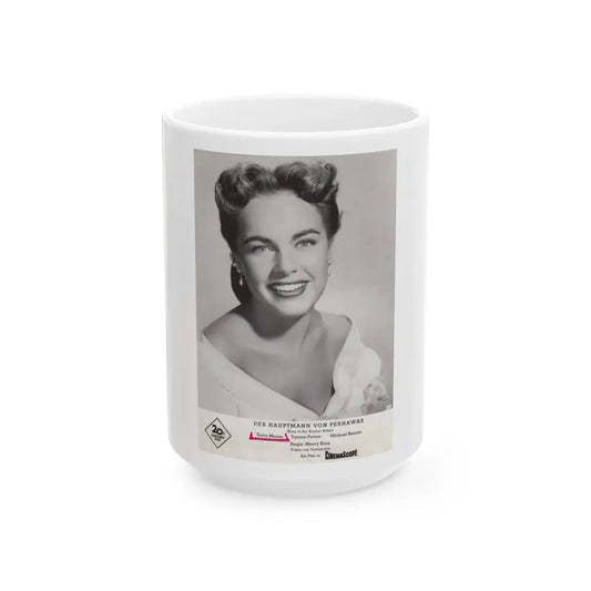 Terry Moore #316 (Vintage Female Icon) White Coffee Mug 15oz - Go Mug Yourself