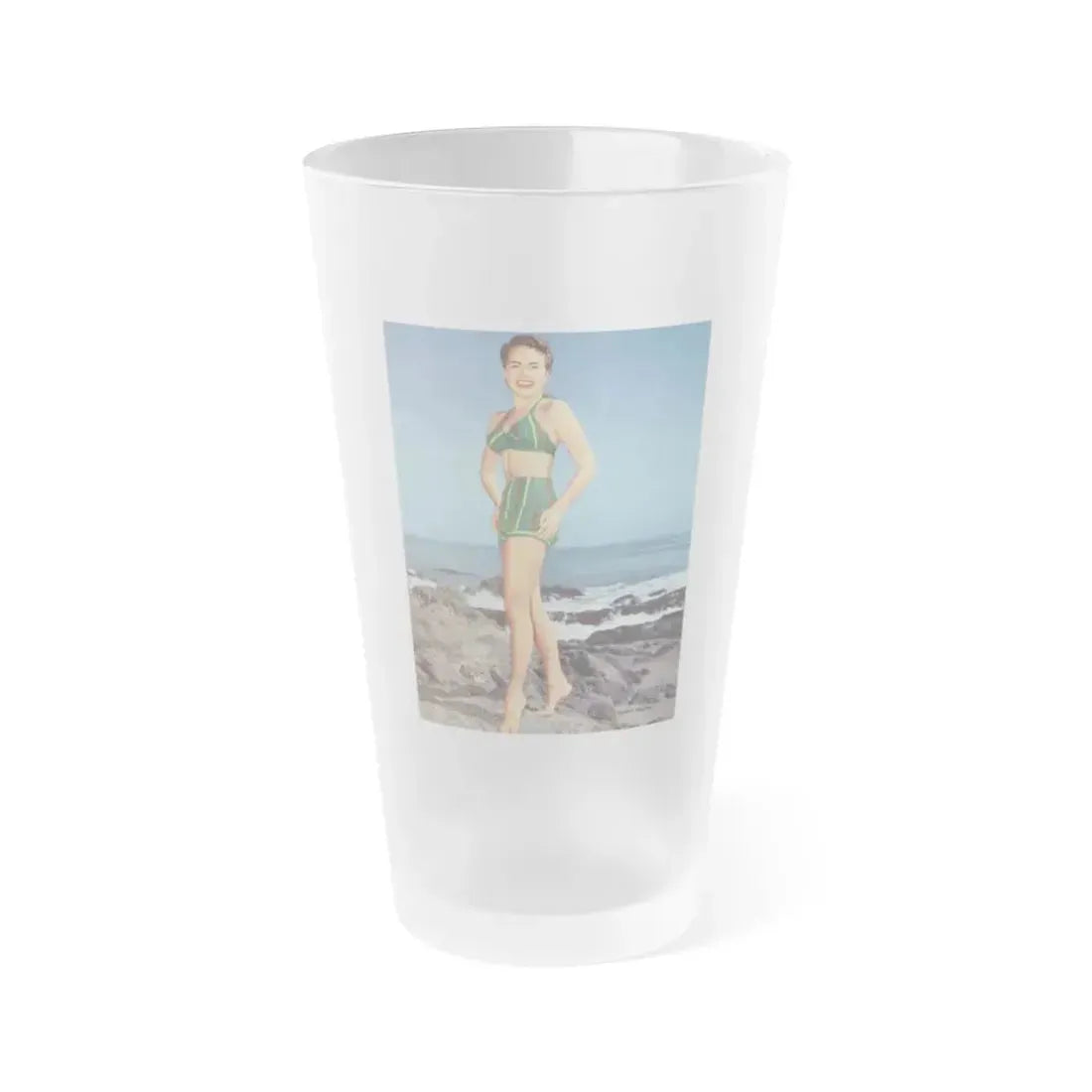 Terry Moore #322 - Photplay Pin-Ups (Vintage Female Icon) Frosted Pint Glass 16oz 16oz Frosted - Go Mug Yourself