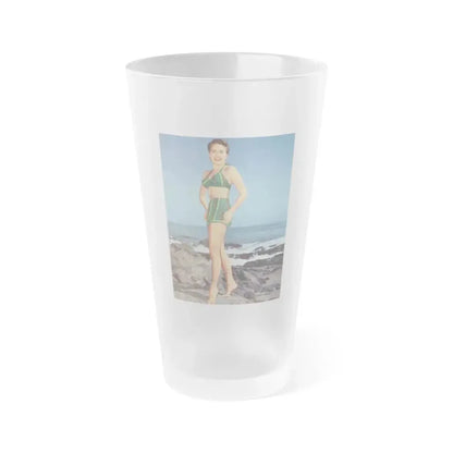 Terry Moore #322 - Photplay Pin-Ups (Vintage Female Icon) Frosted Pint Glass 16oz 16oz Frosted - Go Mug Yourself