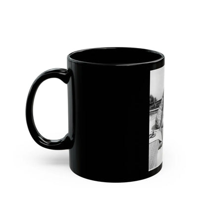 Terry Moore #326 (Vintage Female Icon) Black Coffee Mug-Go Mug Yourself