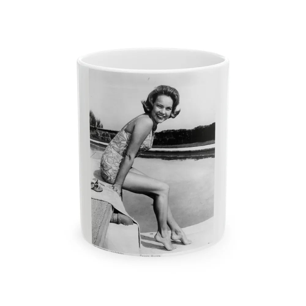 Terry Moore #326 (Vintage Female Icon) White Coffee Mug-11oz-Go Mug Yourself
