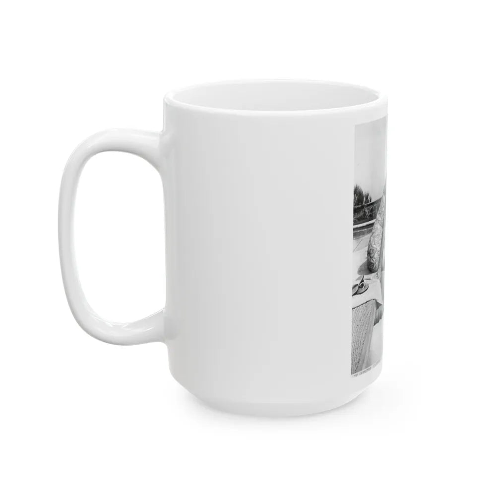 Terry Moore #326 (Vintage Female Icon) White Coffee Mug-Go Mug Yourself