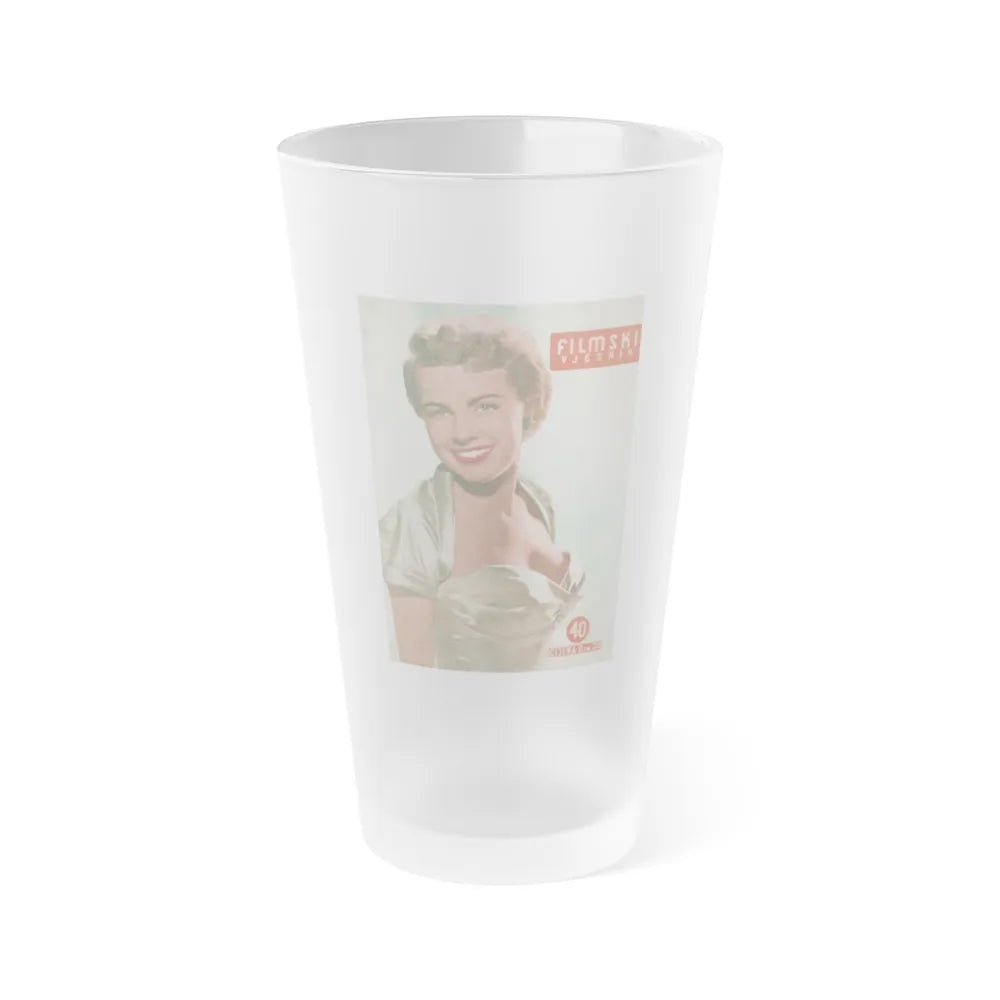Terry Moore #337 - Mag. Cover (Vintage Female Icon) Frosted Pint Glass 16oz-16oz-Frosted-Go Mug Yourself