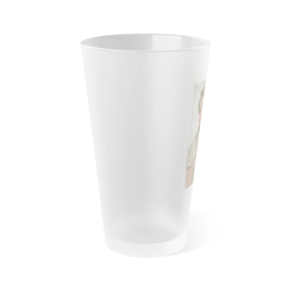 Terry Moore #337 - Mag. Cover (Vintage Female Icon) Frosted Pint Glass 16oz-Go Mug Yourself