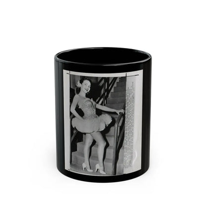 Terry Moore #338 (Vintage Female Icon) Black Coffee Mug-11oz-Go Mug Yourself
