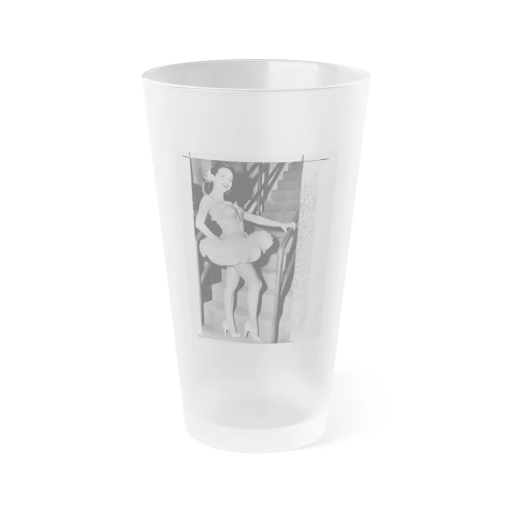 Terry Moore #338 (Vintage Female Icon) Frosted Pint Glass 16oz-16oz-Frosted-Go Mug Yourself