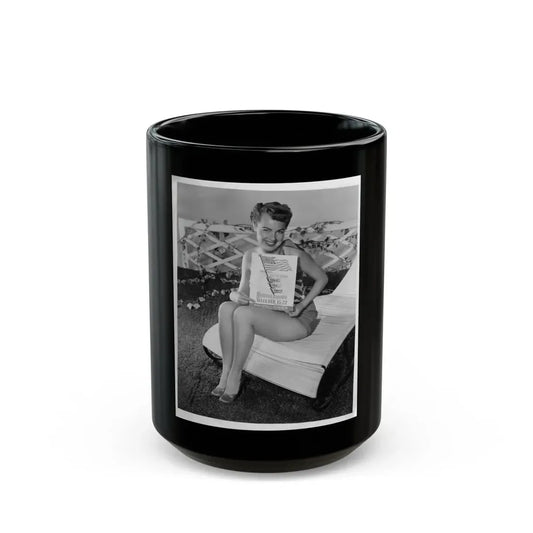 Terry Moore #343 (Vintage Female Icon) Black Coffee Mug 15oz - Go Mug Yourself