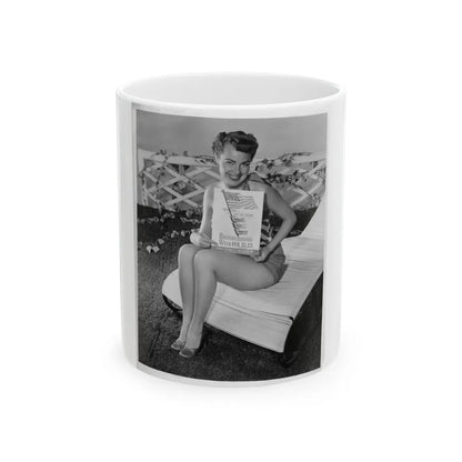 Terry Moore #343 (Vintage Female Icon) White Coffee Mug-11oz-Go Mug Yourself