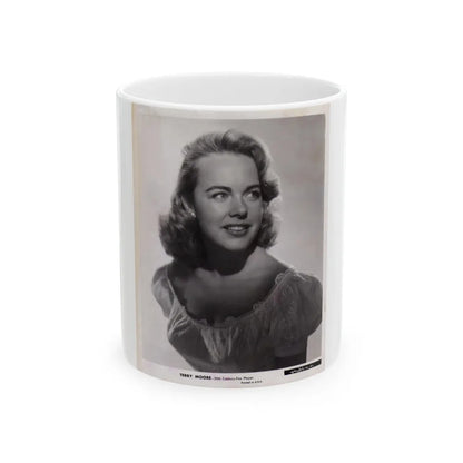 Terry Moore #356 (Vintage Female Icon) White Coffee Mug-11oz-Go Mug Yourself