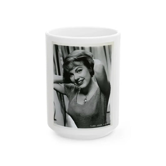 Terry Moore #357 (Vintage Female Icon) White Coffee Mug 15oz - Go Mug Yourself
